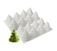 Moule en Silicone pour arbre de noël 2 pièces 8 cavités 3D antiadhésives pour bonbons Choco