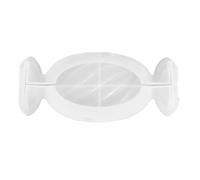 Moule en Silicone pour Assiette de Bonbons, Manuel DIY, Blanc | Matrice Époxy Transparente, Démoulage Facile, Nettoyage Simple, pour Pigments de Coulée et Présents Faits Main