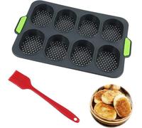 Moule en silicone pour baguette, petit modèle, revêtement antiadhésif, ustensile de cuisine de couleur foncée, moule à pain en silicone de haute qualité