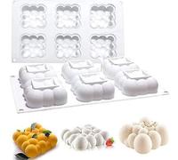 Moule en silicone pour bougies « Bubble », moule à 6 cavités, moule 3D pour gâteau mousse « Bubble Ball », bougies DIY, dimensions : 29 x 17 x 3,55 cm