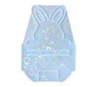 Moule en silicone pour créer des breloques uniques en forme de lapin et des accessoires de bijoux, moule en silicone pour lapins, pinces à billets, breloques et pendentifs