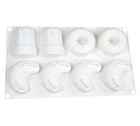Moule en silicone pour croissants et mini-desserts, dimensions 29,3 x 17,5 x 2,8 cm, avec 8 cavités