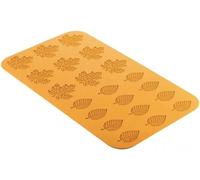 Moule en silicone pour dentelle comestible feuilles d'hiver 60 x 37 mm