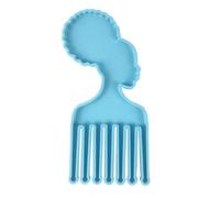Moule En Silicone Pour Femmes Africaines, Peigne, Breloque, Porte-Clés De Tête, Pendentif, Moulage En Résine, Artisanat Artisanal, Fait À La Main, Décoration De La Maison