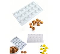 Moule en silicone pour mousse au chocolat avec design de coque de noix, moule à pudding aux noix DIY, outil de décoration de gâteau, plaque de cuisson, moule à aliments réalistes Amour,Noyer,châtaigne