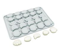 Moule en silicone pour mousse au chocolat, forme 3D, motifs fruits, 25 cavités, idéal pour la fabrication de savons et de bougies, sans BPA