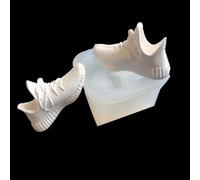 Moule en silicone pour pâtisserie, chaussures de course à pied, moule en silicone pour fondant, gâteau, mousse, bijoux, ornements, moule 7 x 6,3 x 3,5 cm