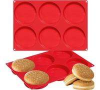 Moule en silicone pour petits pains, 2 pièces, 10 cm, résistant à la chaleur et souple
