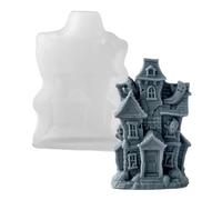 Moule en Silicone pour pierre tombale d ' halloween, pour la fabrication de bougies avec crâne et Design pour décorations, moule en Silicone avec marqueur d ' halloween