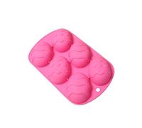 Moule en silicone pour œufs de Pâques - 21,8 x 13 x 6,3 cm Moule de moulage époxy antiadhésif à 6 cavités | Moule 3D en forme de demi-œuf 3D pour chocolat, bonbons, gelée, gâteau en gomme, moule à
