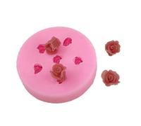 Moule en silicone réutilisable en forme de fleur - Convient pour les bijoux faits à la main et les présentoirs de bureau - Moule en silicone avec plusieurs fleurs