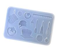 Moule en Silicone réutilisable, outil de cuisson, moule d ' artisanat à thème, moule de projet artistique pour bijoux faits à la main et présentoir de bureau, fournitures de cuisson