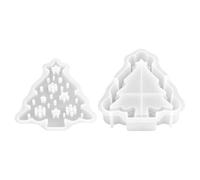 Moule en silicone réutilisable pour sapin de Noël avec flocon de neige | Moules de moulage en résine pour loisirs créatifs pour plâtre, béton, art et travaux manuels, fête, ceramie