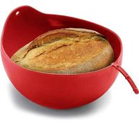 Moule en silicone, rouge, pour la cuisson au four et à la vapeur, pour cuire, mélanger et cuire à la vapeur, résistant à la chaleur jusqu'à 230 °C, 24 cm