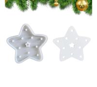 Moule étoile en silicone Coulage Saisonnier Pour Décoration De Noël Et | Empreinte Figure Étoile En Silicone Pour jardin, bonbons, chocolat, savon, desserts, fondant, B