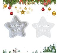Moule étoile en silicone Formes saisonnières à couler sur table, démoulage | Empreinte Figure Étoile En Silicone Pour jardin, bonbons, chocolat, savon, desserts, fondant, UN