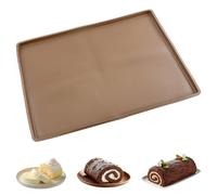Moule Genoise Rebords 37,5 x 30 x 1,8 cm Silicone Tapis Cuisson anti-débordement Tapis a Rouler Genoise Silicone Rectangulaire Moule Genoise Plaque Haut