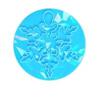 Moule holographique en Silicone en forme de flocon de neige, personnalisé, pendentif flocon de neige, moules en résine, effet arc-en-ciel, porte-clés, pendentif, breloque holographique, moules en