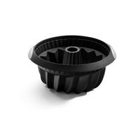 Moule à gâteau bundt 22 cm, noir, silicone, Lékué