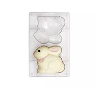 Moule Lapin 3D en polycarbonate x 2 cavités 130 g