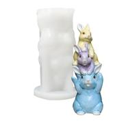 Moule Lapin Pour Résine Fournitures De Moulage 3D En Silicone Pour Pâques
