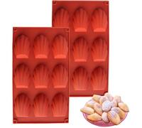 Moule Madeleine 2 Pièces Moule Madeleine Silicone Moule Madeleine Cake Factory Moule Mini Madeleine Convient Pour Gâteaux