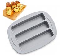 Moule Mini Cake Silicone 3 Alvéoles Anti-adhésifs Cake Factory Apéritif & Gâteaux Sans BPA Démoulage Facile