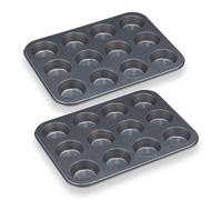Relaxdays Moule muffin x12 en lot de 16