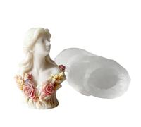 Moule multifonction en silicone robuste en forme de statue de divinité, accessoire de maison pour plâtre, fournitures artisanales robustes, outil artistique, facile à nettoyer