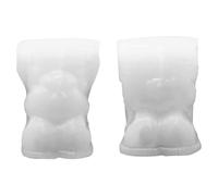 Moule Ours, 2 Pièces Mignon Teddy Silicone Antiadhésif, L | Pour chocolat, glaçons, bougies, pudding, savon..Moule souple.