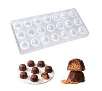 moule polycarbonate chocolat, Moule Transparent à Chocolat, Moule à chocolat 3D Polycarbonate, Moule à Chocolat en Rigide La forme d'un ballon de football pour Gâteaux, Bonbons
