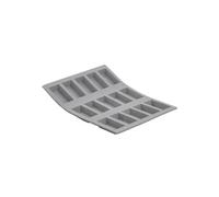 De Buyer Plaque 15 mini financiers ELASTOMOULE en mousse de silicone 21 x 17,6 cm Gris