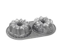 Moule pour 2 mini gâteaux Duet Bundt® argent Nordic Ware