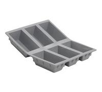 Moule pour 6 mini cake en silicone elastomoules - De Buyer - Gris - Silicone Gris G
