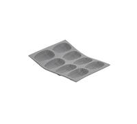 De Buyer – Moule à madeleines Elastomoule 8 – mousse de silicone 21 x 17,6 cm, gris