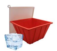 Moule pour salle de bain de glace, couvercle hermétique, refroidisseur | Bloc de glace Cold Plunge Moule en silicone pour plage, camping, salle de bain, unisexe, A