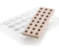 Moule professionnel en polycarbonate pour pralines ovales 24x8,5ml