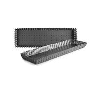 Moule rectangle perforé en acier 35 x 11 cm Ibili