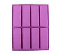 Moule rectangulaire en silicone à 8 cavités, barre énergétique, chocolat, truffes, cheesecake, savon, beurre