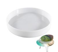Moule rond en silicone - Moule en résine époxy - Grand plateau en résine - Pour table de rivière, charcuterie, planche à découper