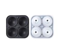 Moule rond en silicone pour boules de glace 5,6 cm | Bac à boules de glace pour congélateur pour whisky, cocktail, bourbon, café, boisson, maison, cuisine, bar, restaurant, fête