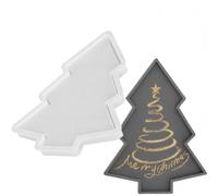 Moule Sapin de Noël Forme pour Coulée et Décoration d'Assiette | Moule à Plateau Arbre de Noël Pour Anniversaire Aliments Cuisine Maison Fêtes et Festival Argile Plâtre