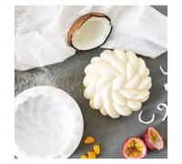 ScrapCooking – Moule en silicone 3D Florescence 18 cm – Relief floral pro – Blanc