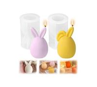 Moule Silicone 3d - Lapin De Pâques (Lot 2) - Silicone Alimentaire Sans Bpa - Anti-Adhésif - Multi-Usage