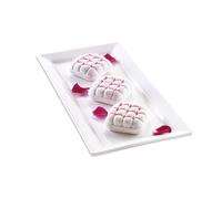 Moule silicone 6 Mini gâteaux Elegenza texture matelassée Silikomart
