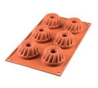 Moule à mini kouglof en silicone Silikomart - Les 6