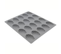 De Buyer – Moule silicone Elastomoule 1851.21 – 20 mini-madeleines – Gris 21×17,6 cm
