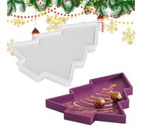 Moule Silicone Arbre Forme Pour Assiette Ornement Fabricant | Moule Résine Plateau Sapin De Noël Pour la maison, les fêtes, festival, les anniversaires, la cuisine, l'alimentaire,