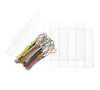 Moule Silicone pour Marque-pages Diy, Créatif, Rectangulaire avec Pompon | Kit de Moulage en Résine Époxy, Fournitures Artisanales, Usage Scolaire, pour Livres Variés, Décoration Tassel