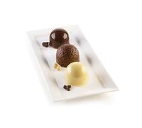 Silikomart - Moule en silicone PUFF 3Design - 8 dômes ø62 H52 mm - Crème